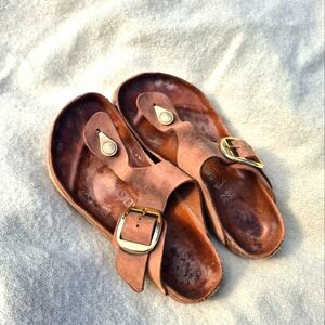Large Buckle Madrid Birkenstock Sandals Size 37
